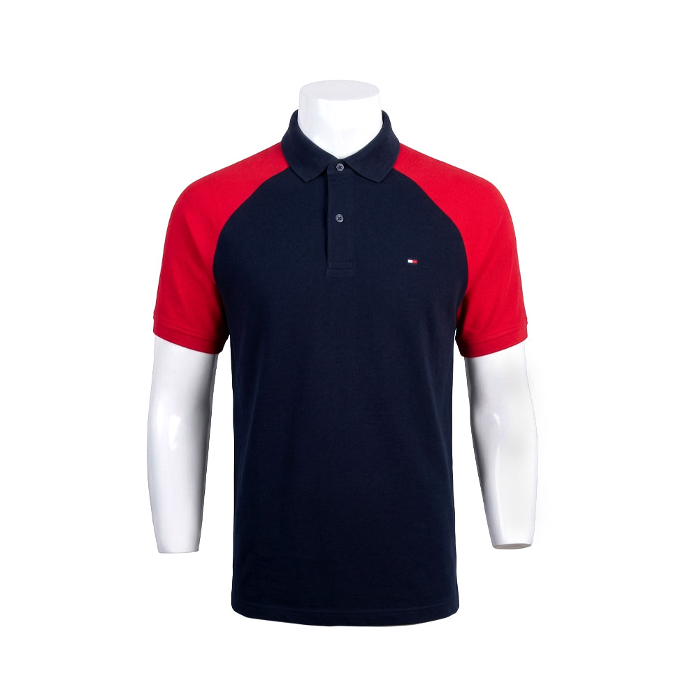 TH MEN S/S POLO SHIRT XM05160-400 NVY L (IR) S - MamasJan mens wear