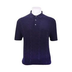 TH MEN S/S POLO SHIRT XM04342-401 NVY L IR S - MamasJan mens wear