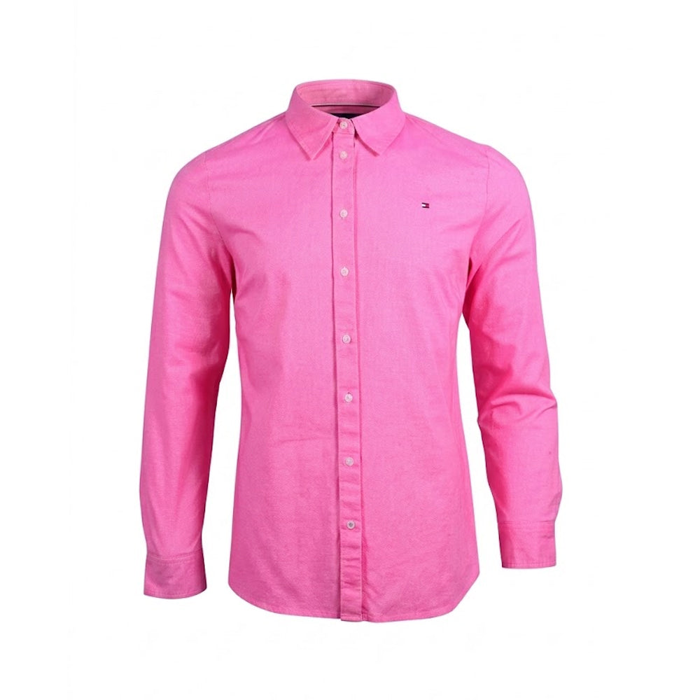 TH WOMEN L/S DRESS SHIRT 76J3130-652 PNK M IR Default Title - MamasJan mens wear