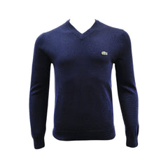 LAC MEN L/S V-NECK SWEATER AH1951-166 NVY S (IRW) Default Title - MamasJan mens wear