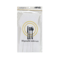 DISPOSIBLE FORK WHITE 20PC PACK IR 50707-32 Default Title - MamasJan Grocery Nonfood