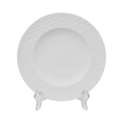 PLATE QUARTER 8 INCH CAMEO EMBOSSED PIXEL 303-81R Default Title - MamasJan Crockery