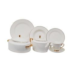 DINNER SET 61PC BONE CHINA FQ2-GGK KC Default Title - MamasJan Crockery