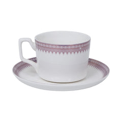 CUP SAUCER BONE CHINA SH141 03323 KF (Pack of 6) Default Title - MamasJan Crockery