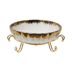 BOWL FRUIT WITH STAND ET016A HFE Default Title - MamasJan Crockery