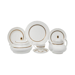 DINNER SET 61PC SUPER BONE HH002 RC Default Title - MamasJan Crockery