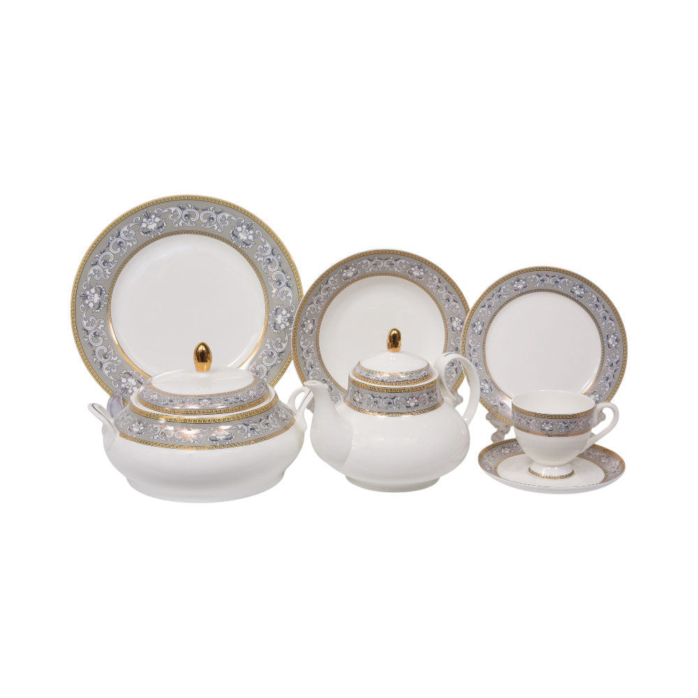 DINNER SET 61PC SUPER BONE HH001 RC Default Title - MamasJan Crockery