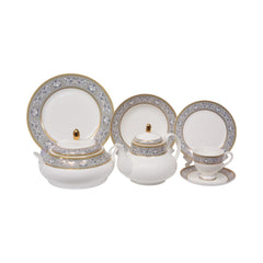 DINNER SET 61PC SUPER BONE HH001 RC Default Title - MamasJan Crockery