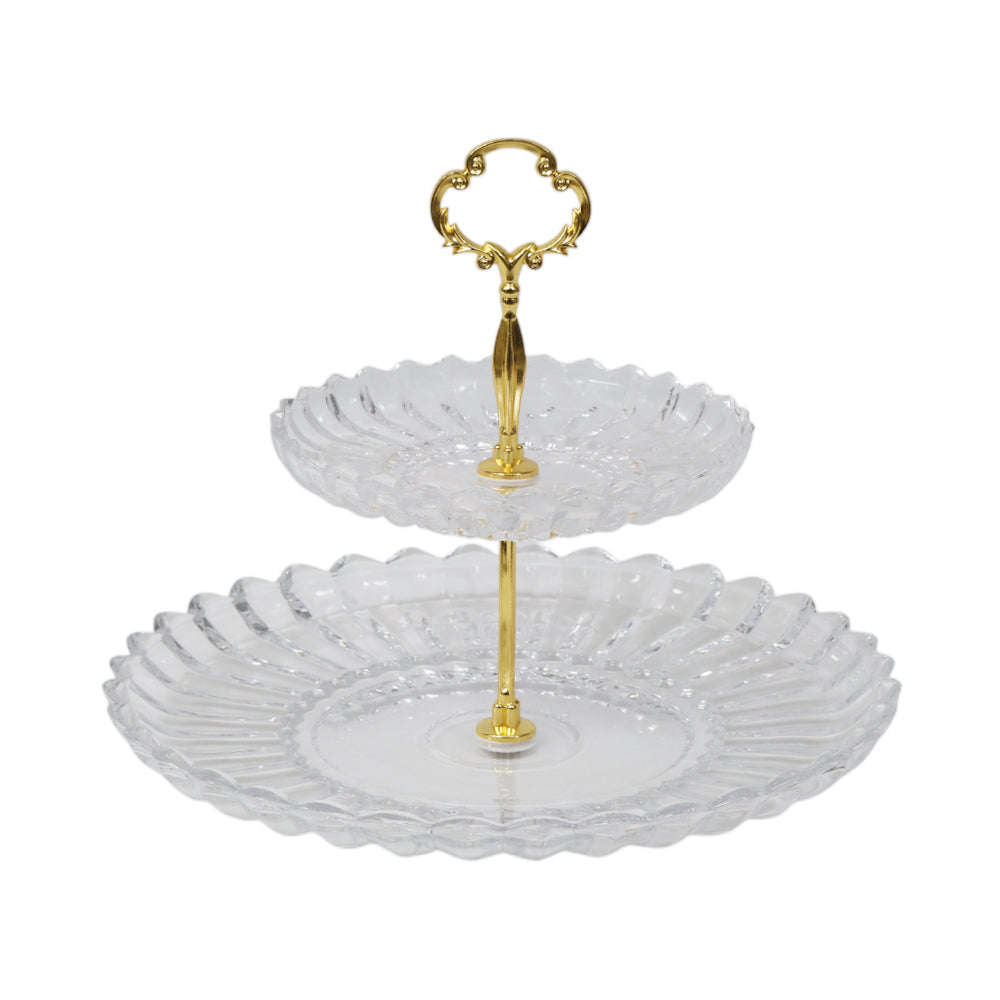 DISH CAKE 2TIRE HONGLI IR PL-02507JNW+02512JNW Default Title - MamasJan Crockery