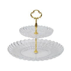 DISH CAKE 2TIRE HONGLI IR PL-02507JNW+02512JNW Default Title - MamasJan Crockery