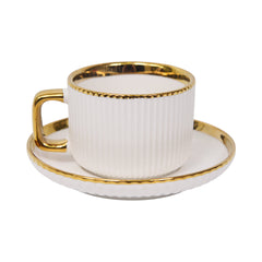 CUP & SAUCER SET 6PC CERAMIC 1125-1 Default Title - MamasJan Crockery