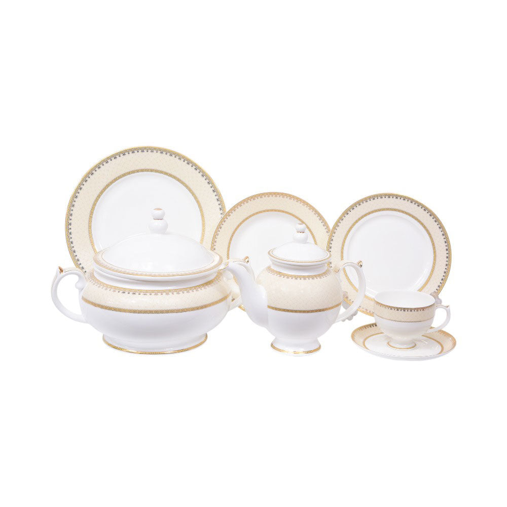 DINNER SET 71PC BONE CHINA SSW-17 Default Title - MamasJan Crockery