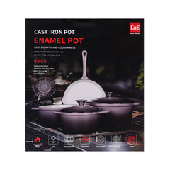 DAGCHI SET 8PC ENAMEL IR 30126492 Default Title - MamasJan Crockery