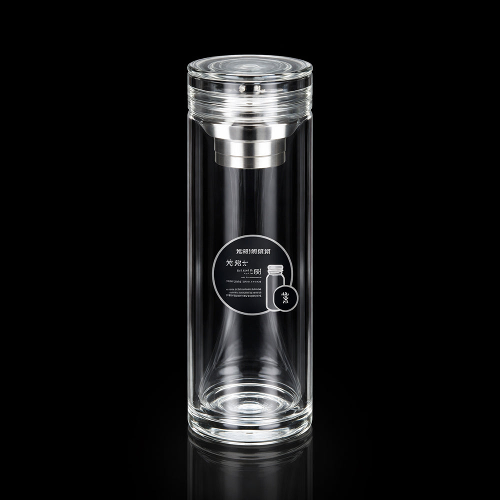 BOTTLE GLASS DOUBLE WALL IR H28-29 Default Title - MamasJan Crockery