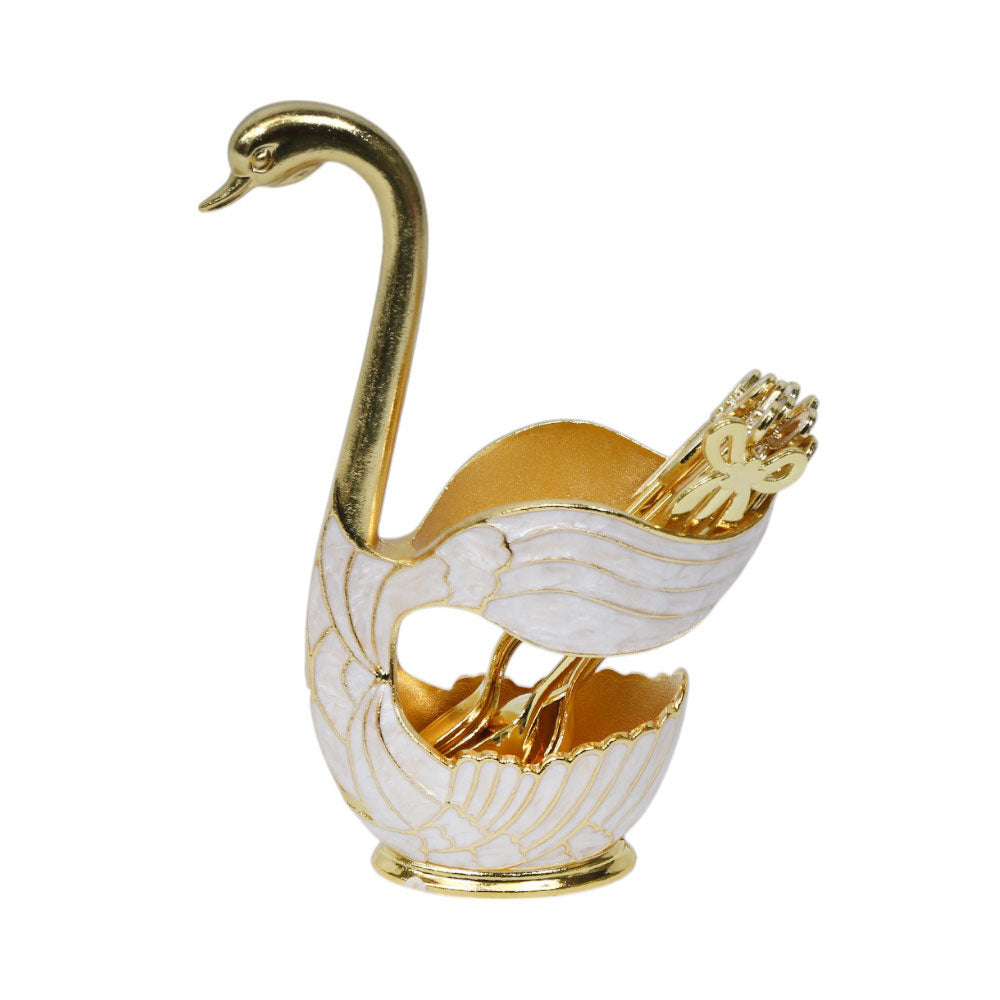 SPOON SET 7PC SWAN GOLDEN IR K167-168 Default Title - MamasJan Crockery