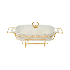 DONGA RECTANGULAR MORE & MORE CX2421 WHITE Default Title - MamasJan Crockery