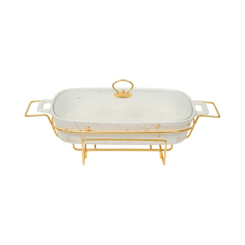 DONGA RECTANGULAR MORE & MORE CX2422 WHITE Default Title - MamasJan Crockery