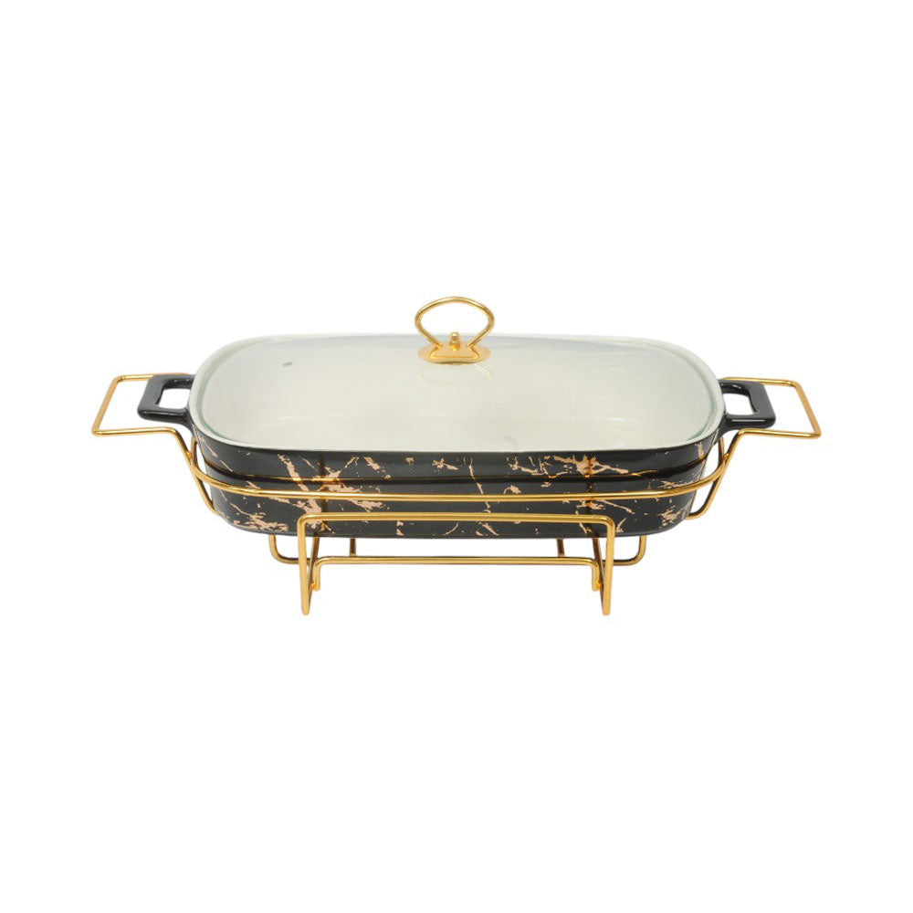 DONGA RECTANGULAR MORE & MORE CX2422 BLACK Default Title - MamasJan Crockery
