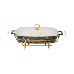 DONGA RECTANGULAR MORE & MORE CX2422 BLACK Default Title - MamasJan Crockery