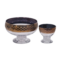 FRUIT SET 7PC PSB HOME & TABLE CUT GOLD L97076-HGA28 Default Title - MamasJan Crockery