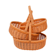 FRUIT BASKET SET 3PC CANE IR 981-15 Default Title - MamasJan Crockery