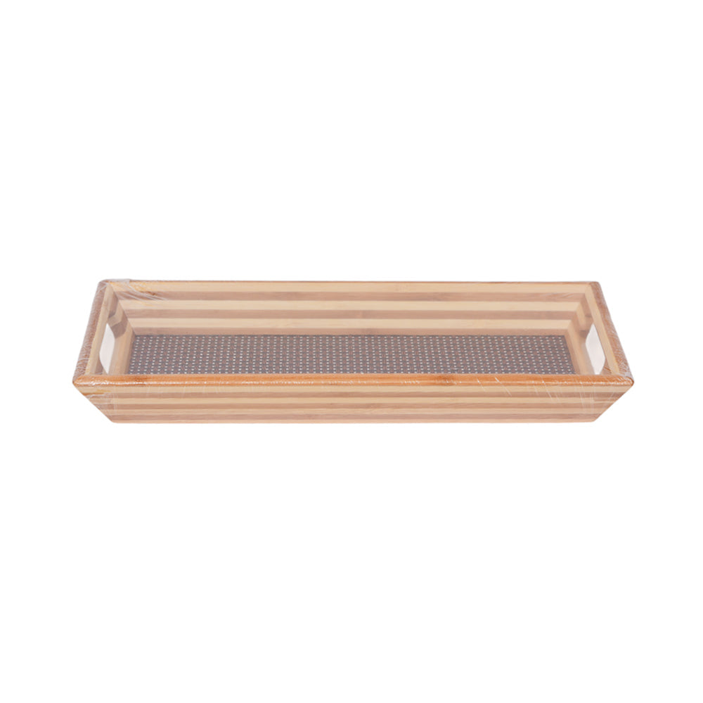 TRAY WOODEN IR 981-43 Default Title - MamasJan Crockery