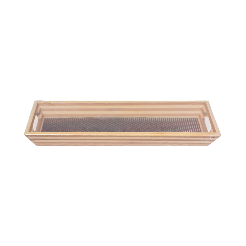 TRAY WOODEN IR 981-44 Default Title - MamasJan Crockery