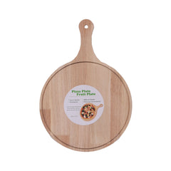 PIZZA SERVING TRAY WOODEN IR K6453 Default Title - MamasJan Crockery