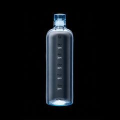 WATER BOTTLE GLASS TIME MARKER 1000 ML 2-20 Default Title - MamasJan Crockery
