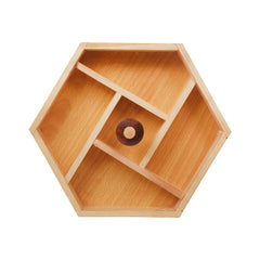 DISH DRY FRUIT WOODEN K14 Default Title - MamasJan Crockery