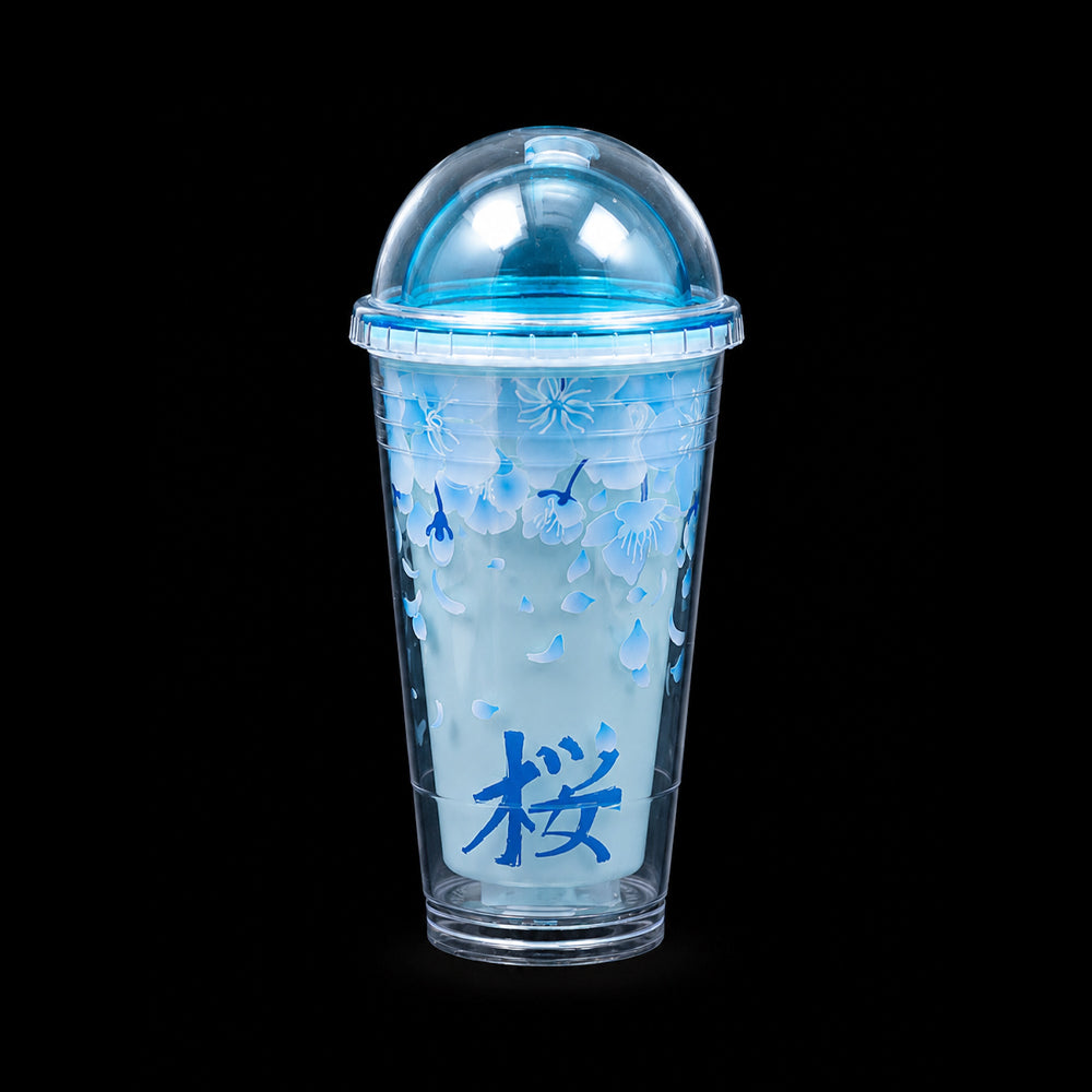 MUG WITH STRAW ACRYLIC 450 ML IR JL450373 Default Title - MamasJan Crockery