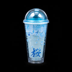MUG WITH STRAW ACRYLIC 450 ML IR JL450373 Default Title - MamasJan Crockery