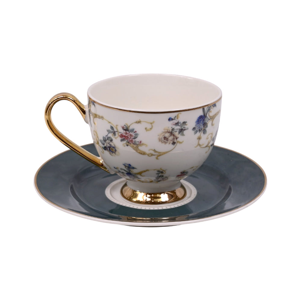 CUP & SAUCER SET 6PC MORE & MORE DS20A124 Default Title - MamasJan Crockery
