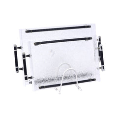 TRAY SET 2PC ACRYLIC IR YZ246 Default Title - MamasJan Crockery