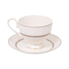 CUP & SAUCER SET 6PC ROYAL BISTRO IR YS17089 Default Title - MamasJan Crockery