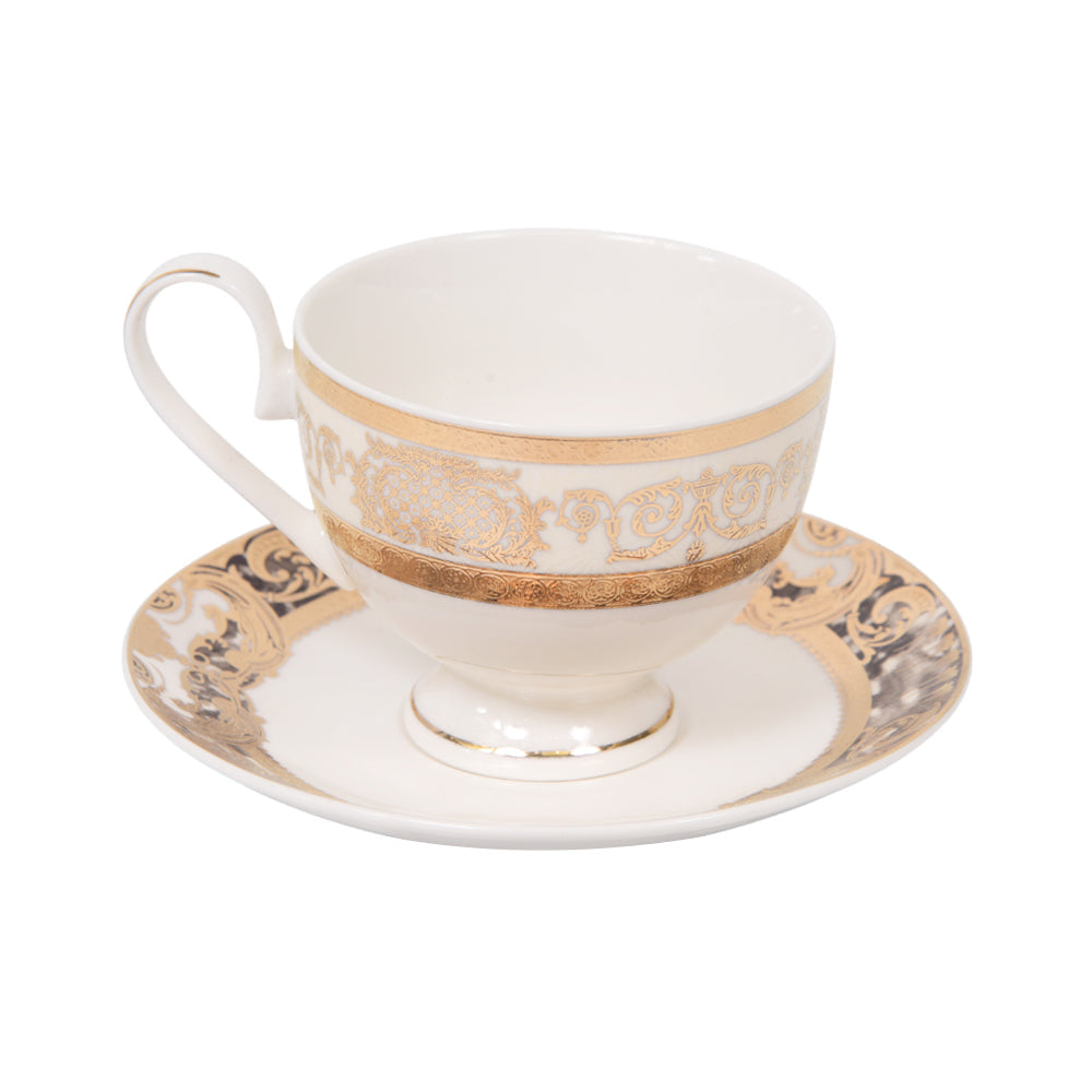 CUP & SAUCER SET 6PC ROYAL BISTRO IR YS24037 Default Title - MamasJan Crockery