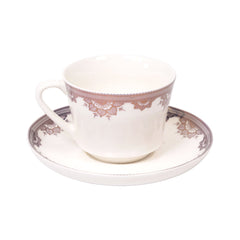 CUP & SAUCER BONE CHINA JA013 TMC (Pack of 6) Default Title - MamasJan Crockery