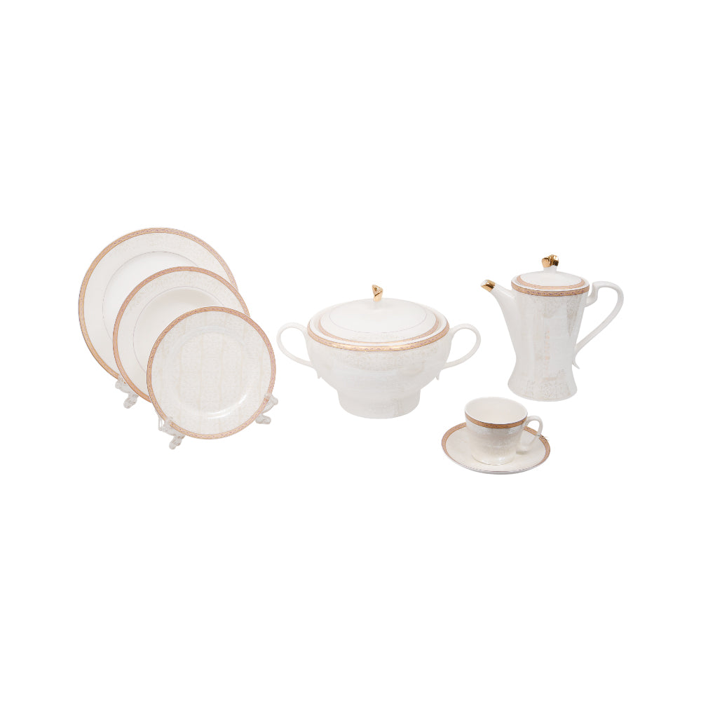 DINNER SET 61PC BONE CHINA FQ19568 KC Default Title - MamasJan Crockery