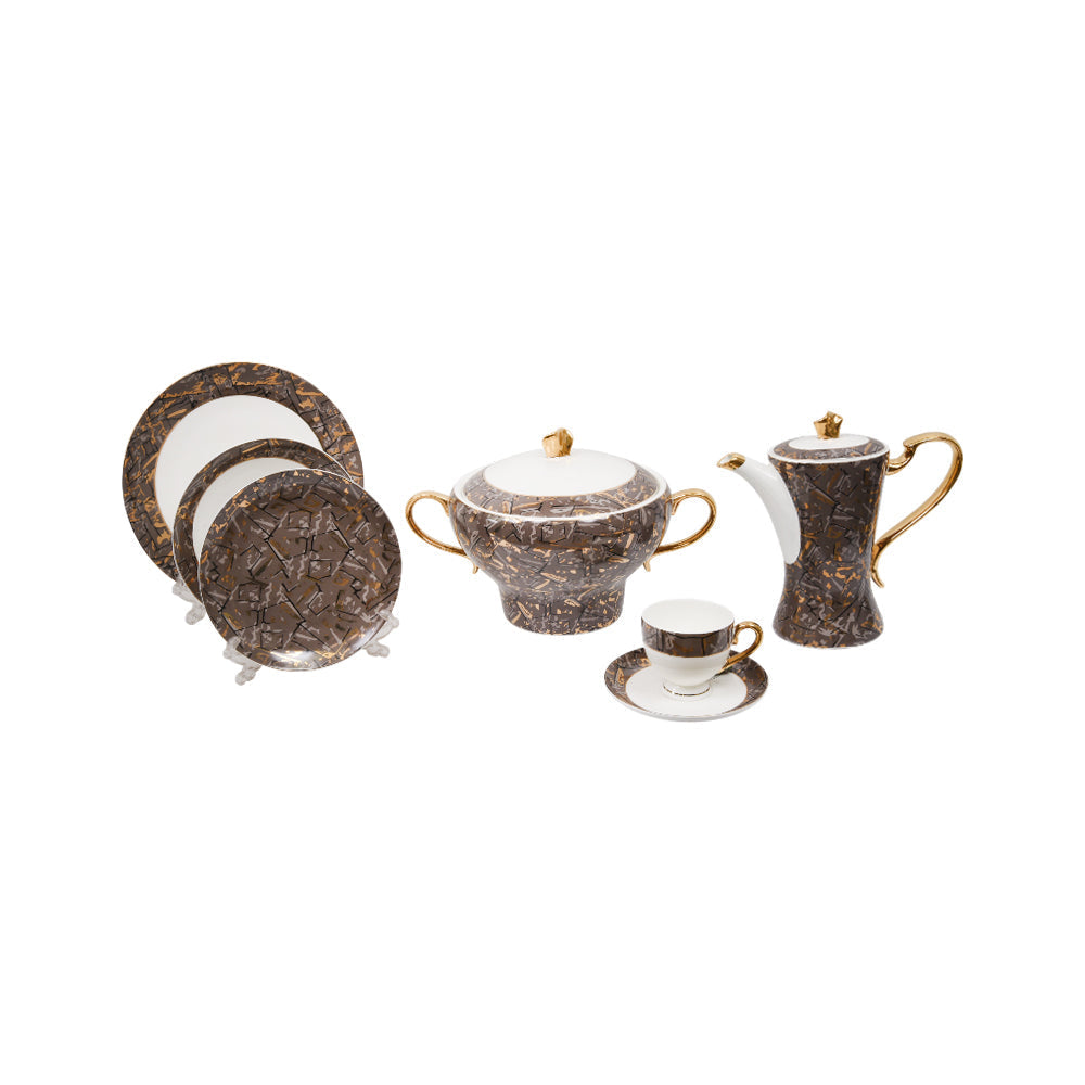 DINNER SET 61PC SUPER BONE XFQ-2 JT Default Title - MamasJan Crockery