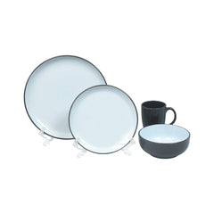 BREAKFAST SET 16PC STONEWARE DARK GREY FT Default Title - MamasJan Crockery