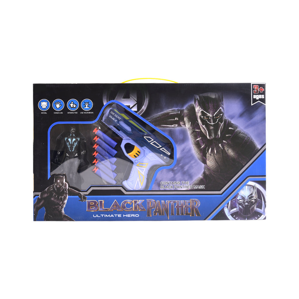 0812B-5 BLACK PANTHER SOFT GUN SET A.I Default Title - MamasJan Toys