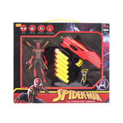 0812B-36 SPIDERMAN SOFT GUN A.I Default Title - MamasJan Toys
