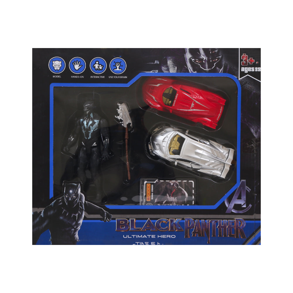 0812B-46 BLACK PANTHER CAR SET A.I Default Title - MamasJan Toys