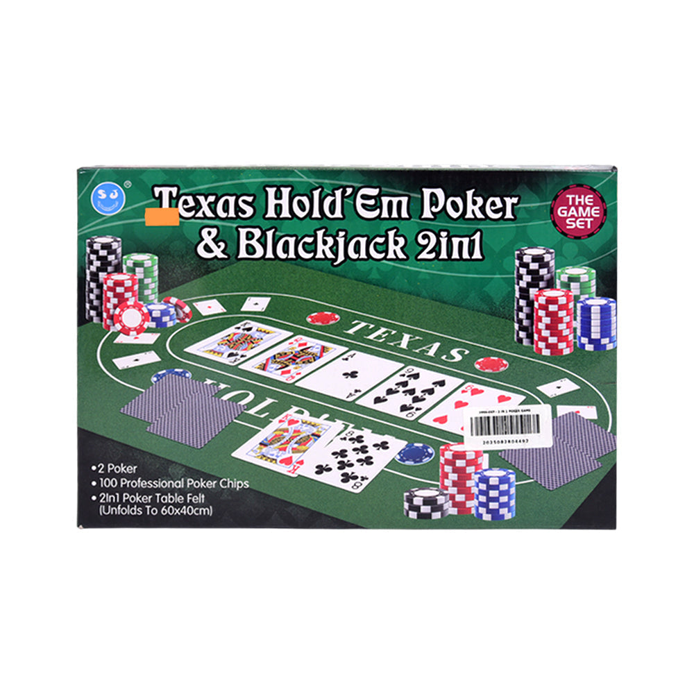 3896-46P POKER GAME 2IN1 A.I Default Title - MamasJan Toys
