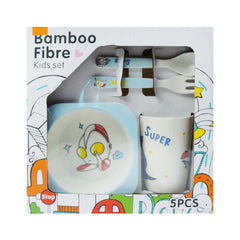 YJ-777 BAMBOO FIBER DINNERWARE 5PC SET IR Default Title - MamasJan Toys