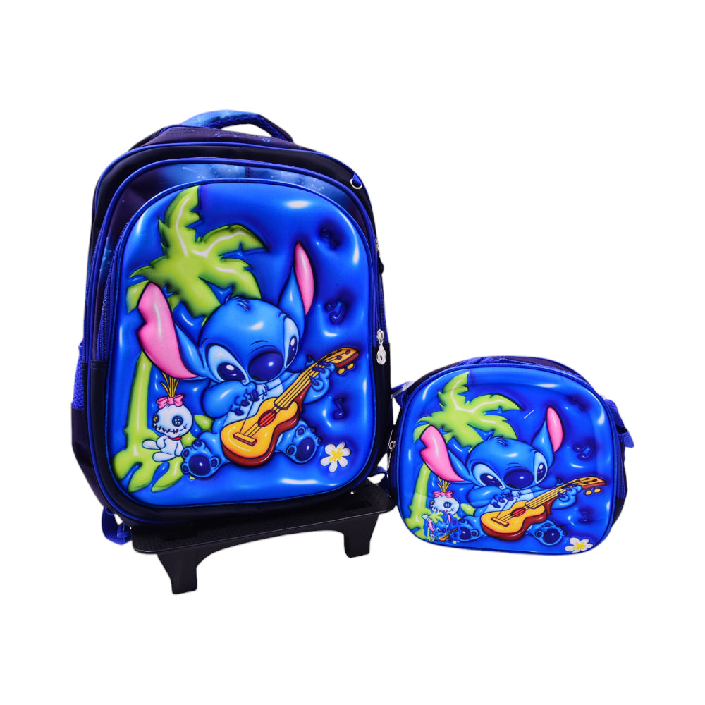 BC-1 KIDS SCHOOL BAG W-TROLLEY EMBOSSED ASST IR 16INCH Default Title - MamasJan Toys