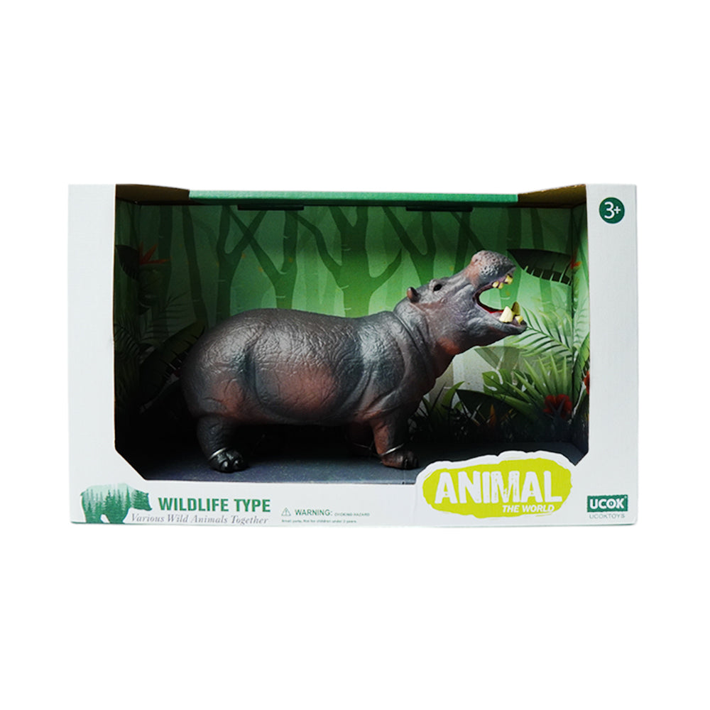 BY08-4 THE ANIMAL WORLD HIPPO Default Title - MamasJan Toys