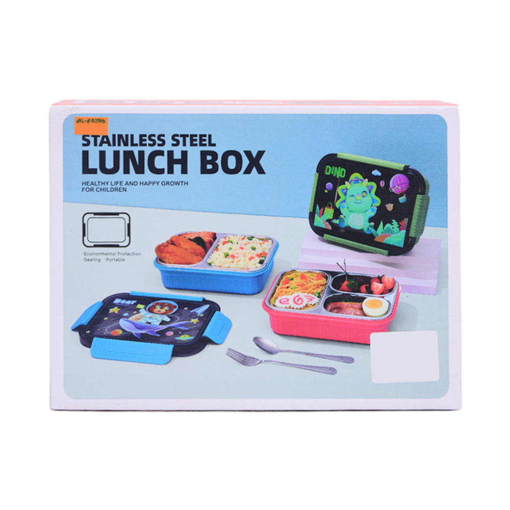 6752 STAINLESS STEEL LUNCH BOX ASST IR Default Title - MamasJan Toys