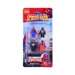 0234E-1 SPIDERMAN MINI FIGURE 4PCS INCARD Default Title - MamasJan Toys