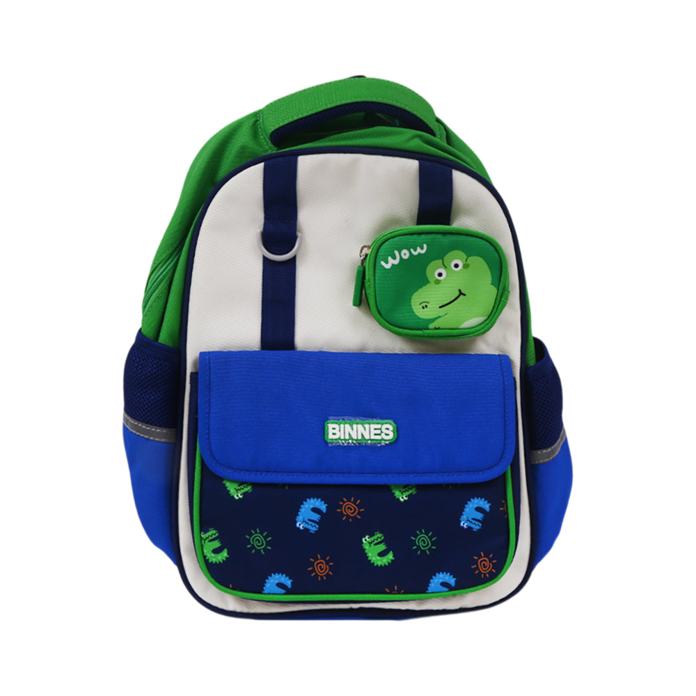 BNS-5016 KIDS SCHOOL BACKPACK CROCODILE IR 15INCH B Default Title - MamasJan Toys